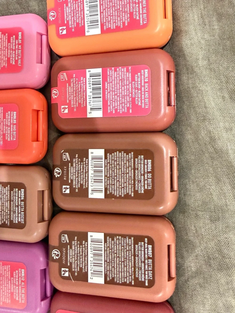 NYX Buttermelt Blush & Bronzer Set — Pink, Coral, Peach, Orange, Mauve
